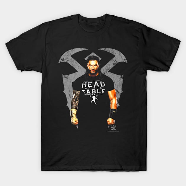 Roman Reigns Head Of The Table Portrait T-Shirt by Holman